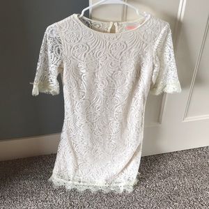 Ivory Lace Dress Wedding Shower